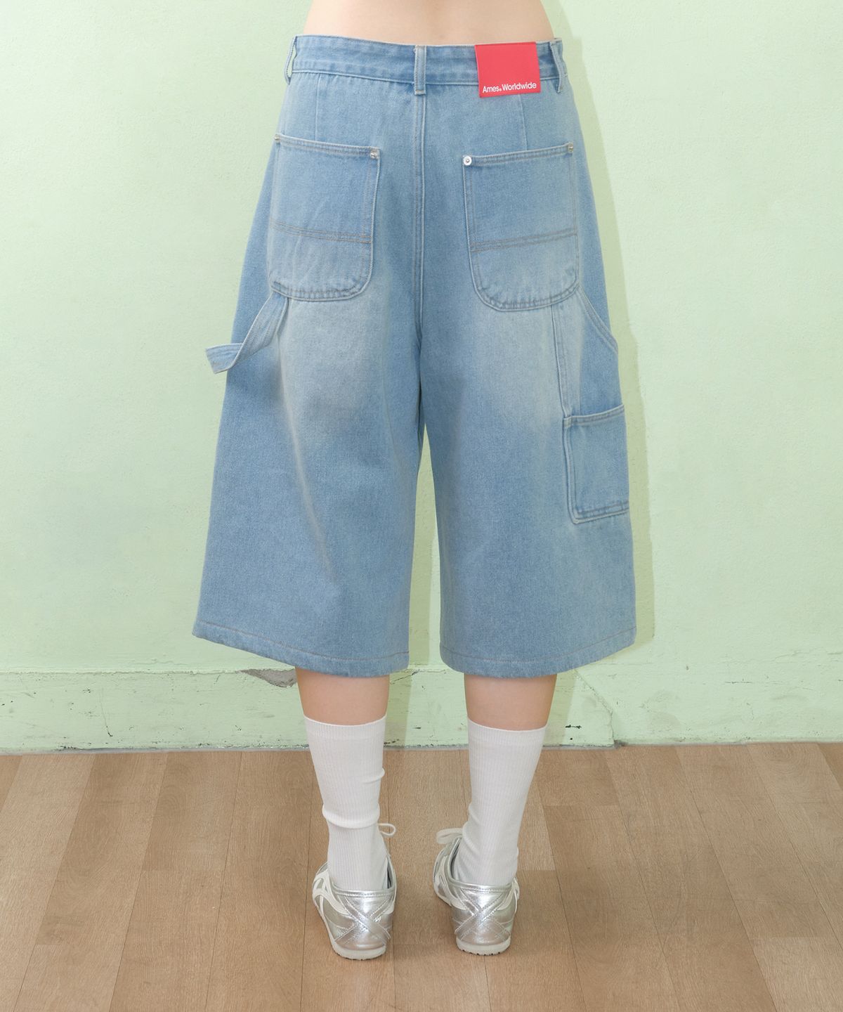 아메스 월드와이드(AMES-WORLDWIDE) DENIM CARPENTER PANTS LIGHT BLUE