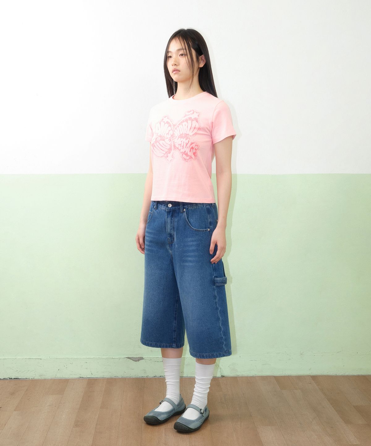 아메스 월드와이드(AMES-WORLDWIDE) DENIM CARPENTER PANTS BLUE