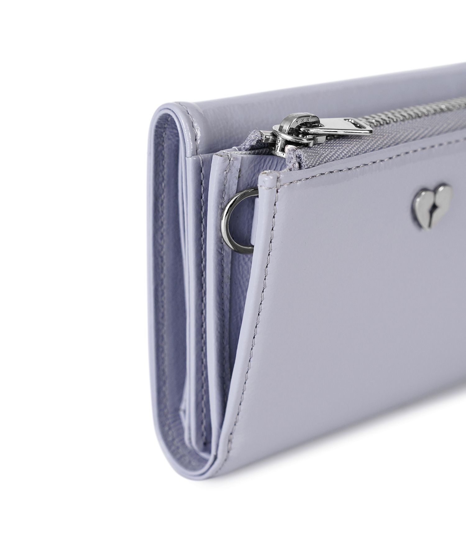 MUSINSA | fennec HEARTY ZIPPER WALLET - MISTY LAVENDER
