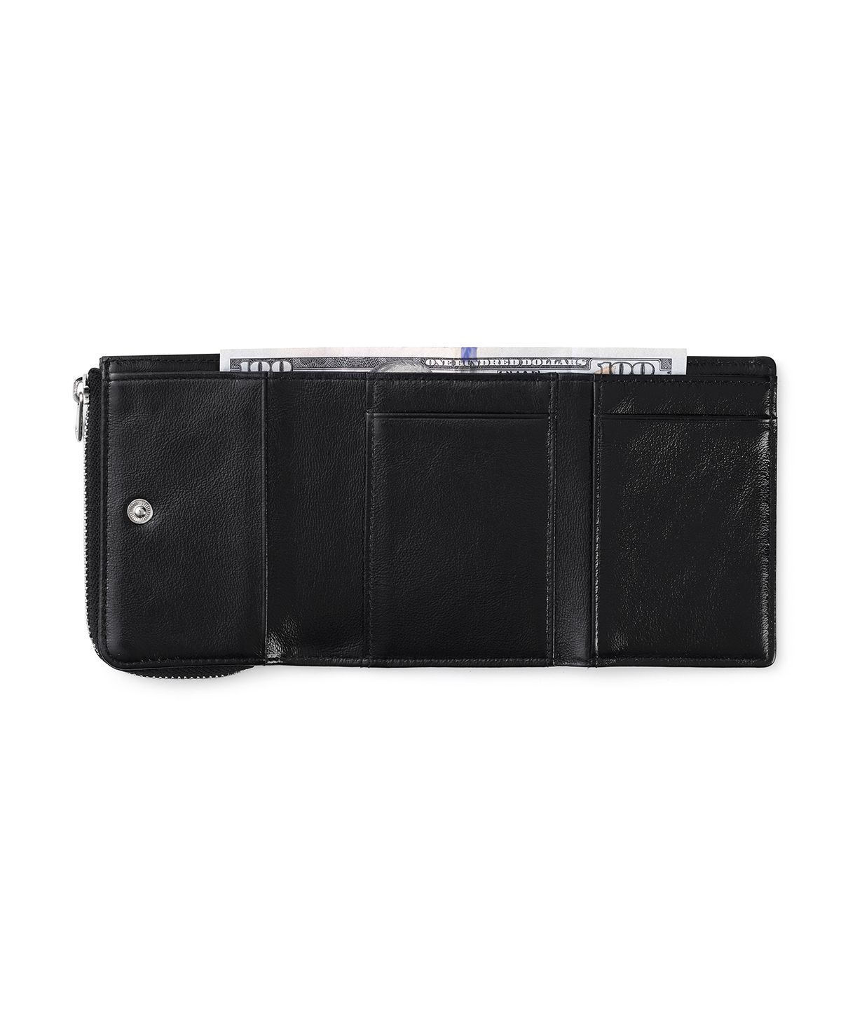 페넥(FENNEC) HEARTY ZIPPER WALLET - BLACK