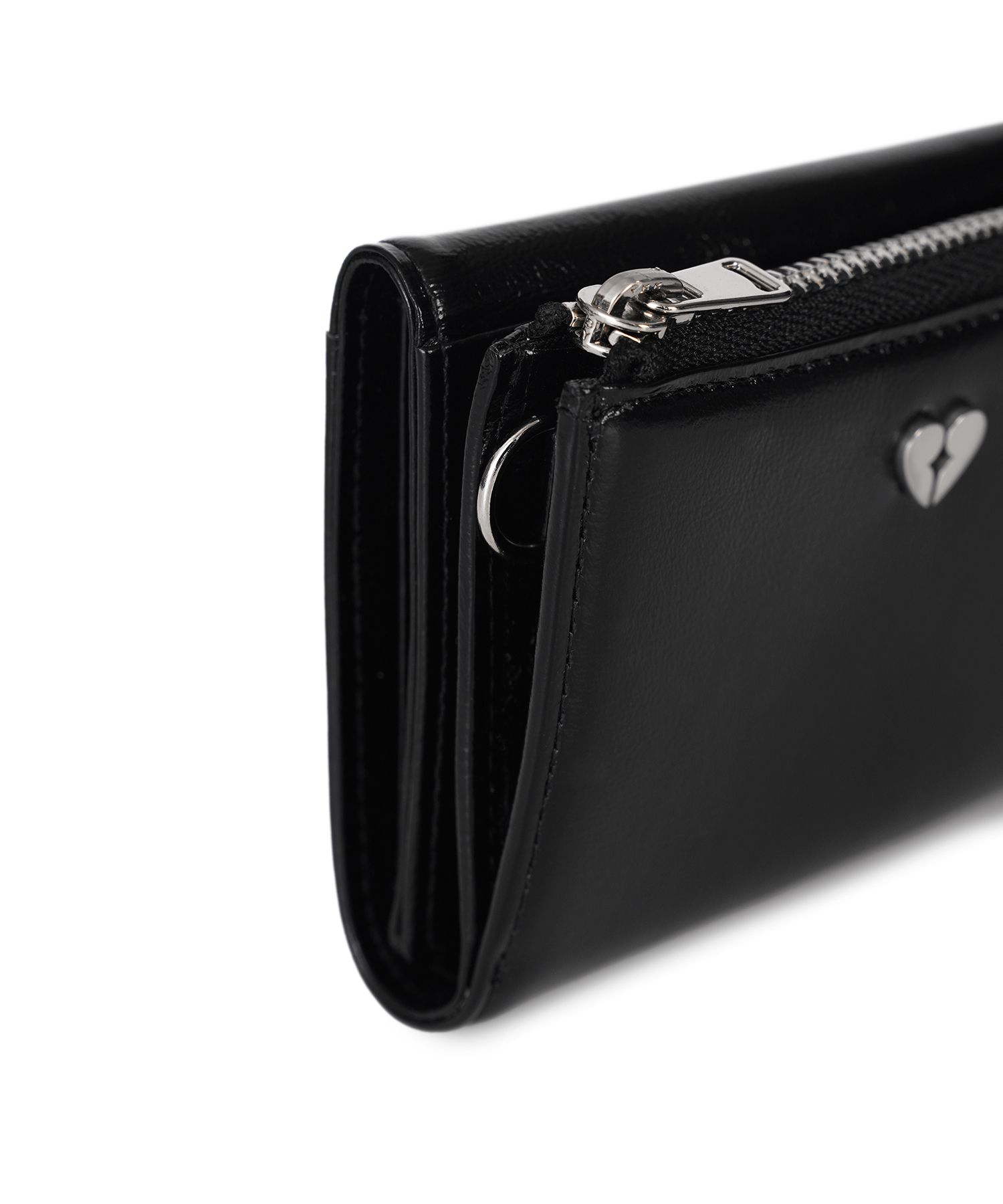 MUSINSA公式 | fennec HEARTY ZIPPER WALLET - BLACK