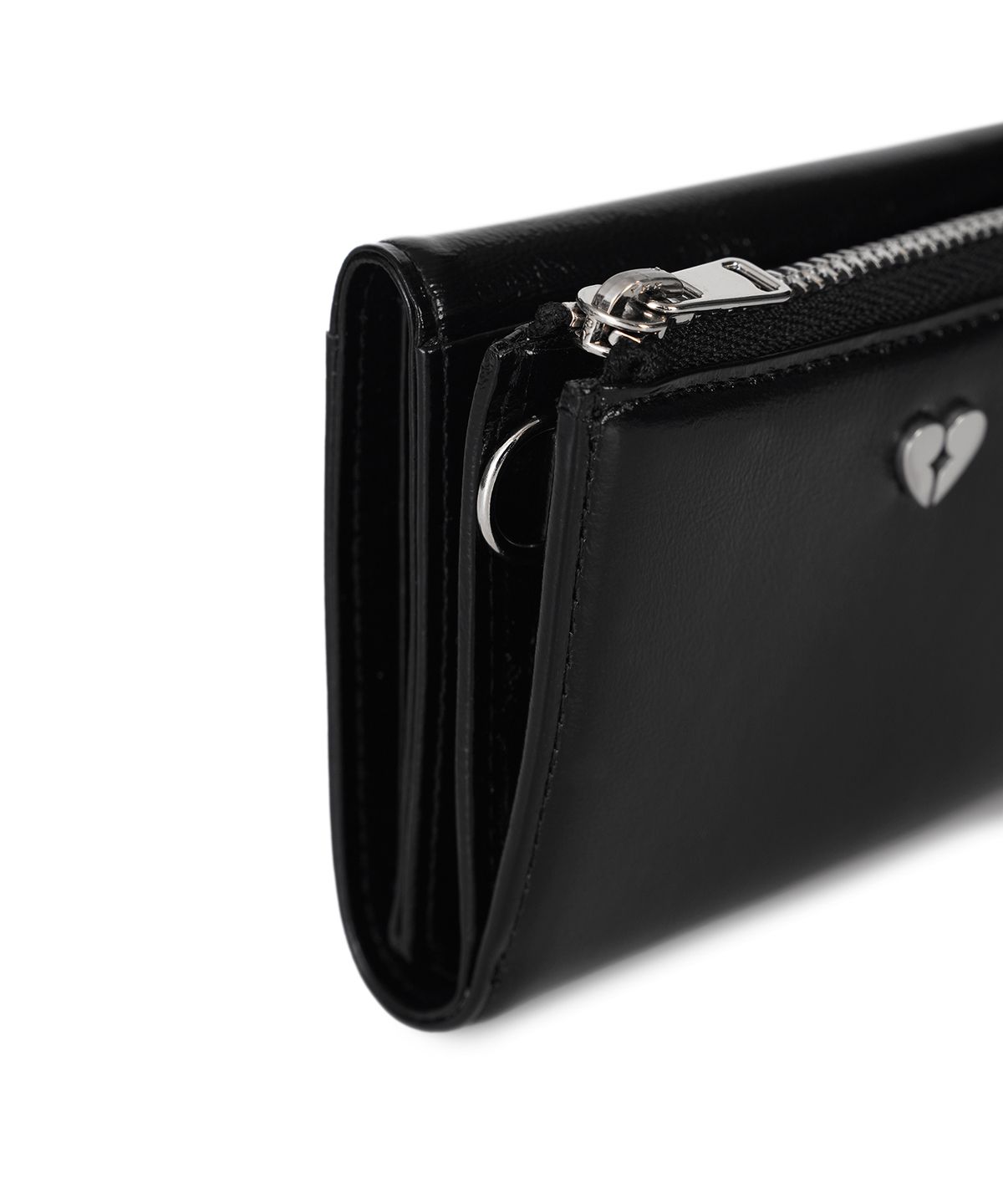 페넥(FENNEC) HEARTY ZIPPER WALLET - BLACK