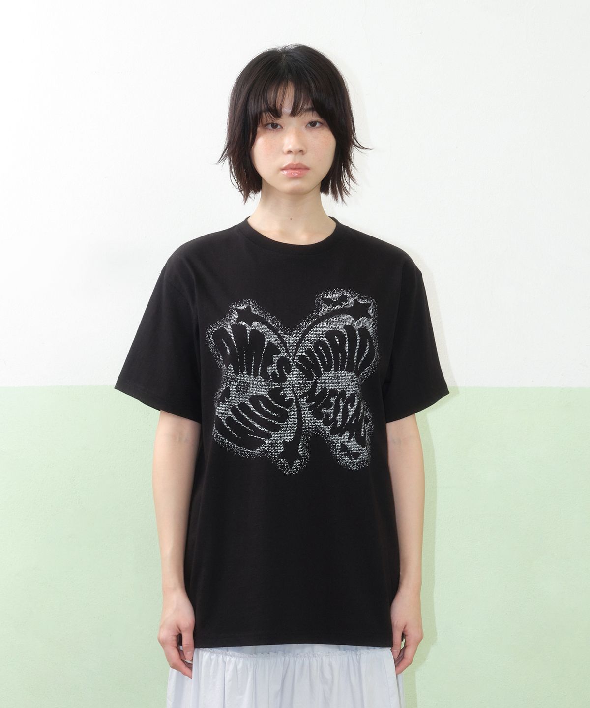 아메스 월드와이드(AMES-WORLDWIDE) CHARACTER SPRAY TEE BLACK