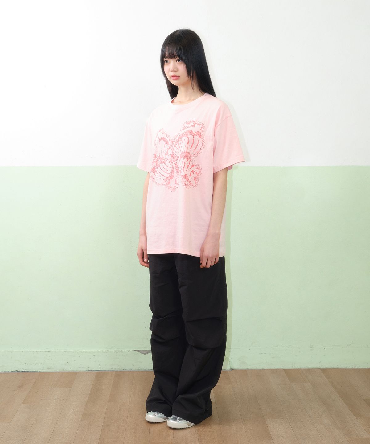 아메스 월드와이드(AMES-WORLDWIDE) CHARACTER SPRAY TEE PINK