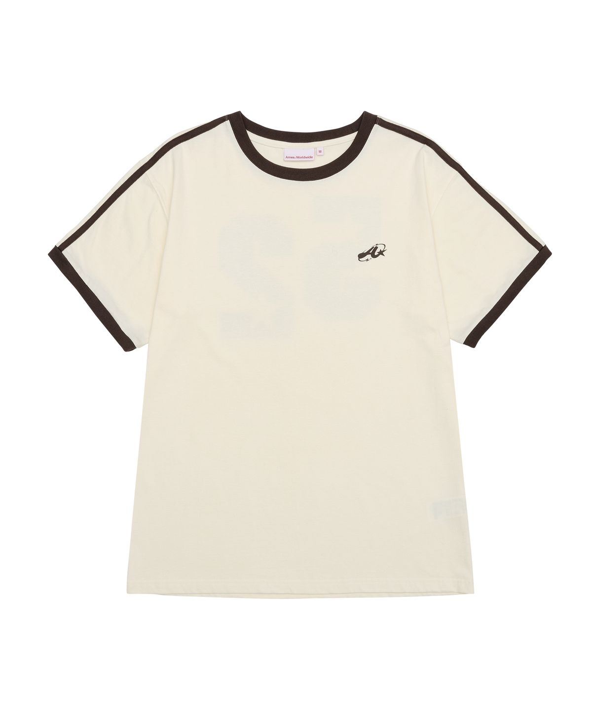 아메스 월드와이드(AMES-WORLDWIDE) A NUMBERING LINETAPE TEE CREAM