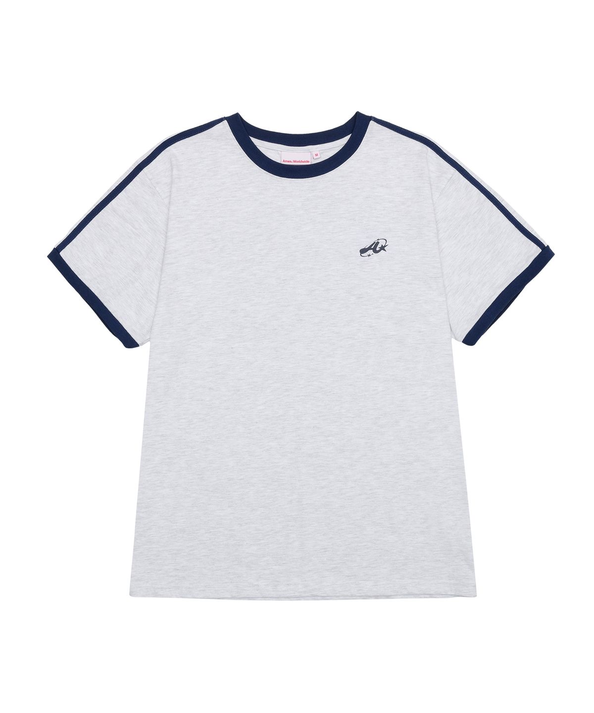 아메스 월드와이드(AMES-WORLDWIDE) A NUMBERING LINETAPE TEE GREY