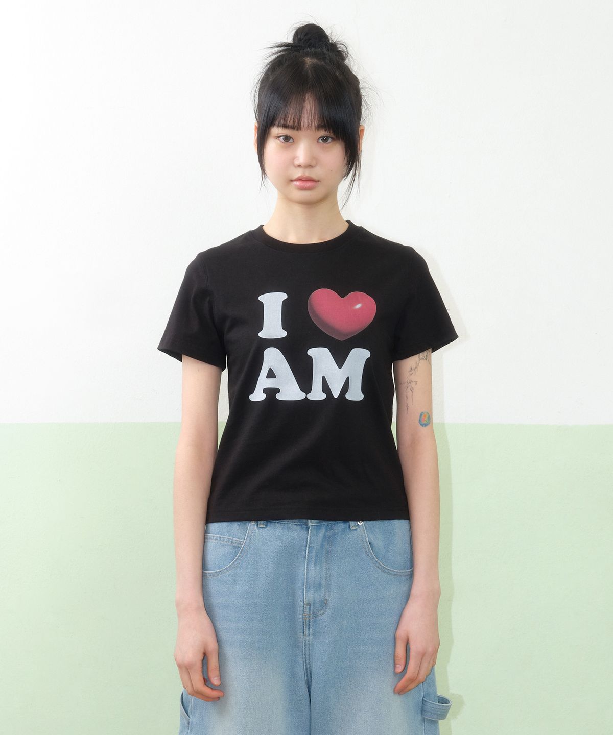 아메스 월드와이드(AMES-WORLDWIDE) I LOVE AMES TEE BLACK