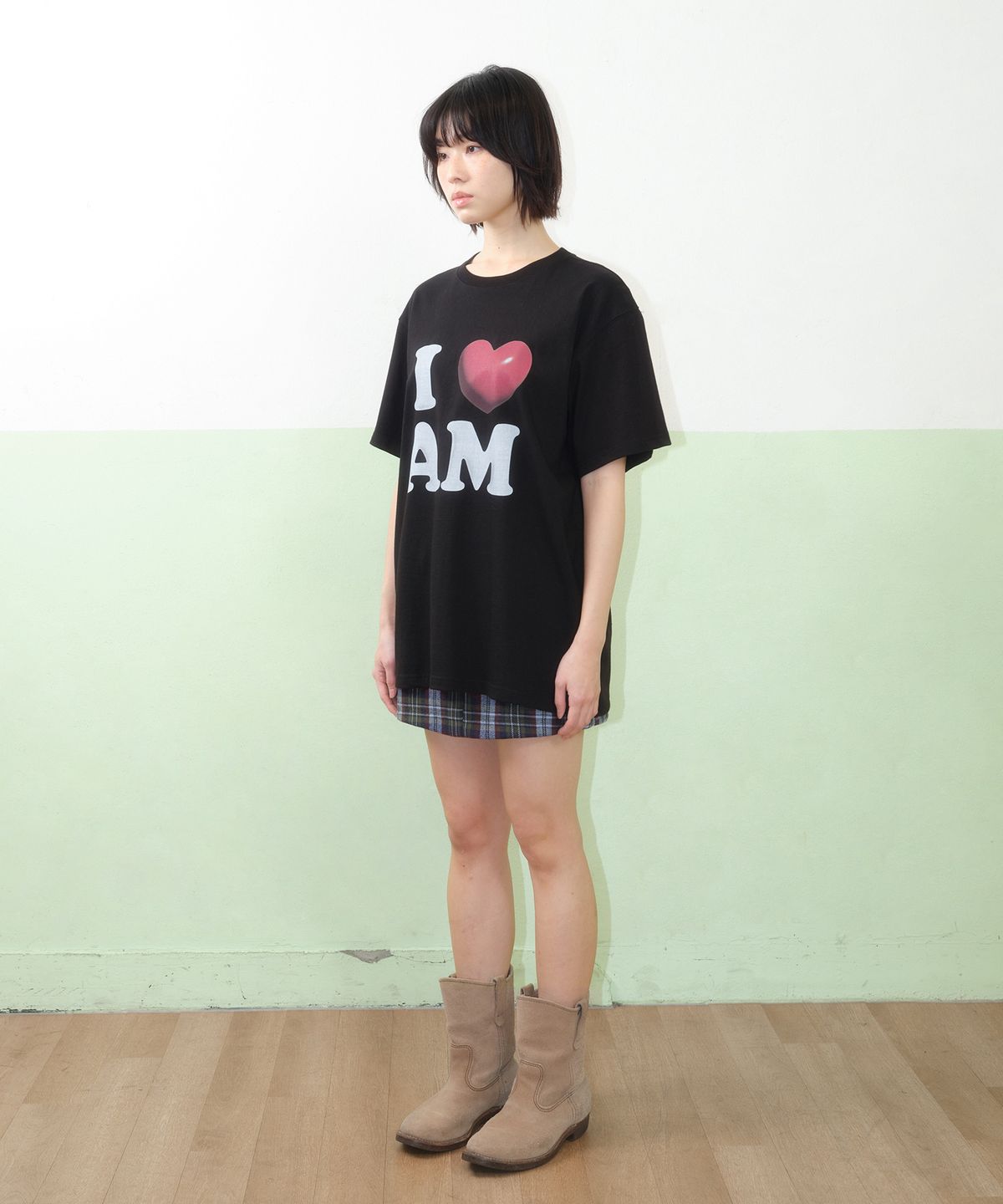 아메스 월드와이드(AMES-WORLDWIDE) I LOVE AMES TEE BLACK