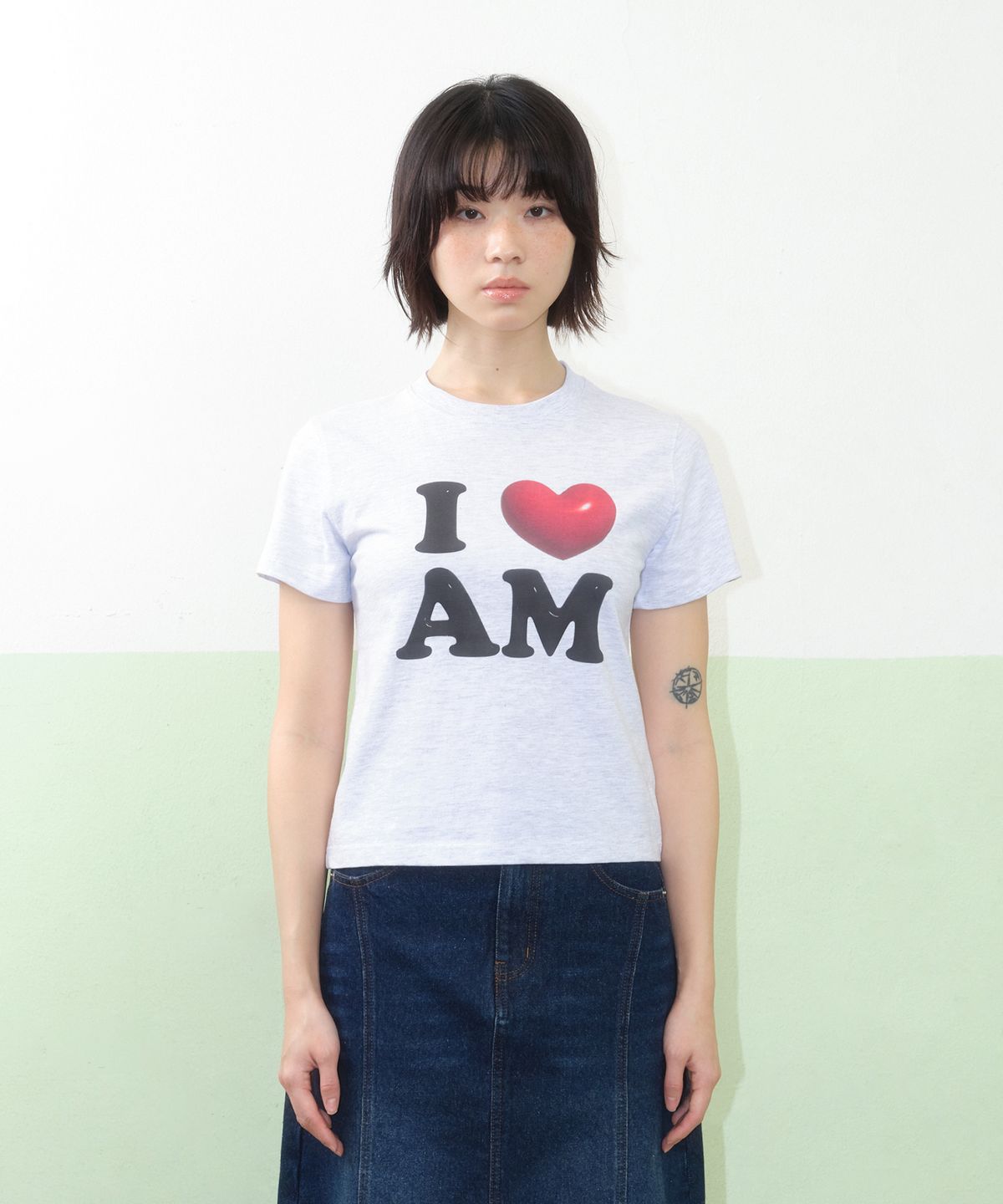 아메스 월드와이드(AMES-WORLDWIDE) I LOVE AMES TEE GREY