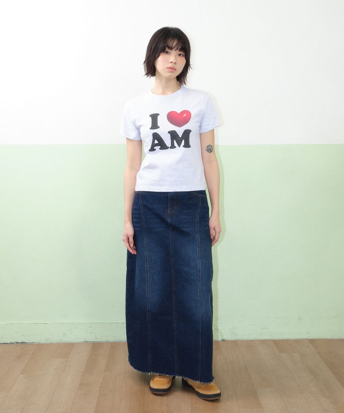 아메스 월드와이드(AMES-WORLDWIDE) I LOVE AMES TEE GREY