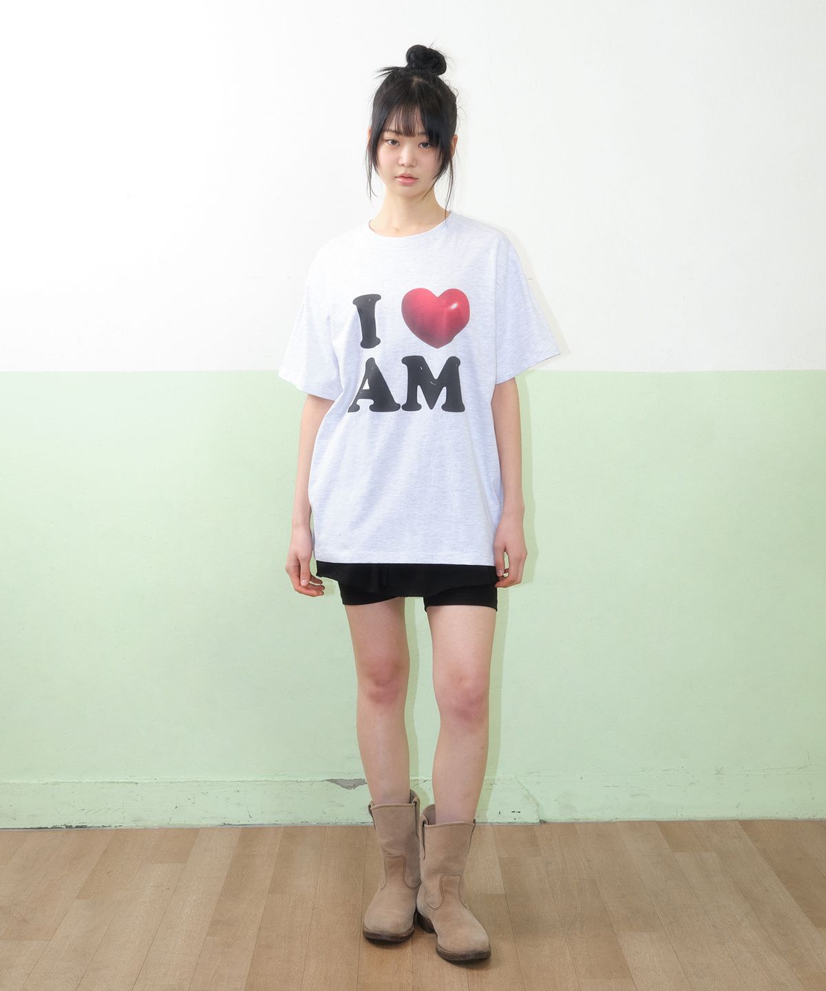 아메스 월드와이드(AMES-WORLDWIDE) I LOVE AMES TEE GREY