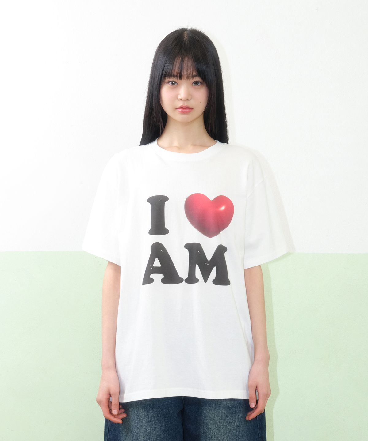 아메스 월드와이드(AMES-WORLDWIDE) I LOVE AMES TEE WHITE