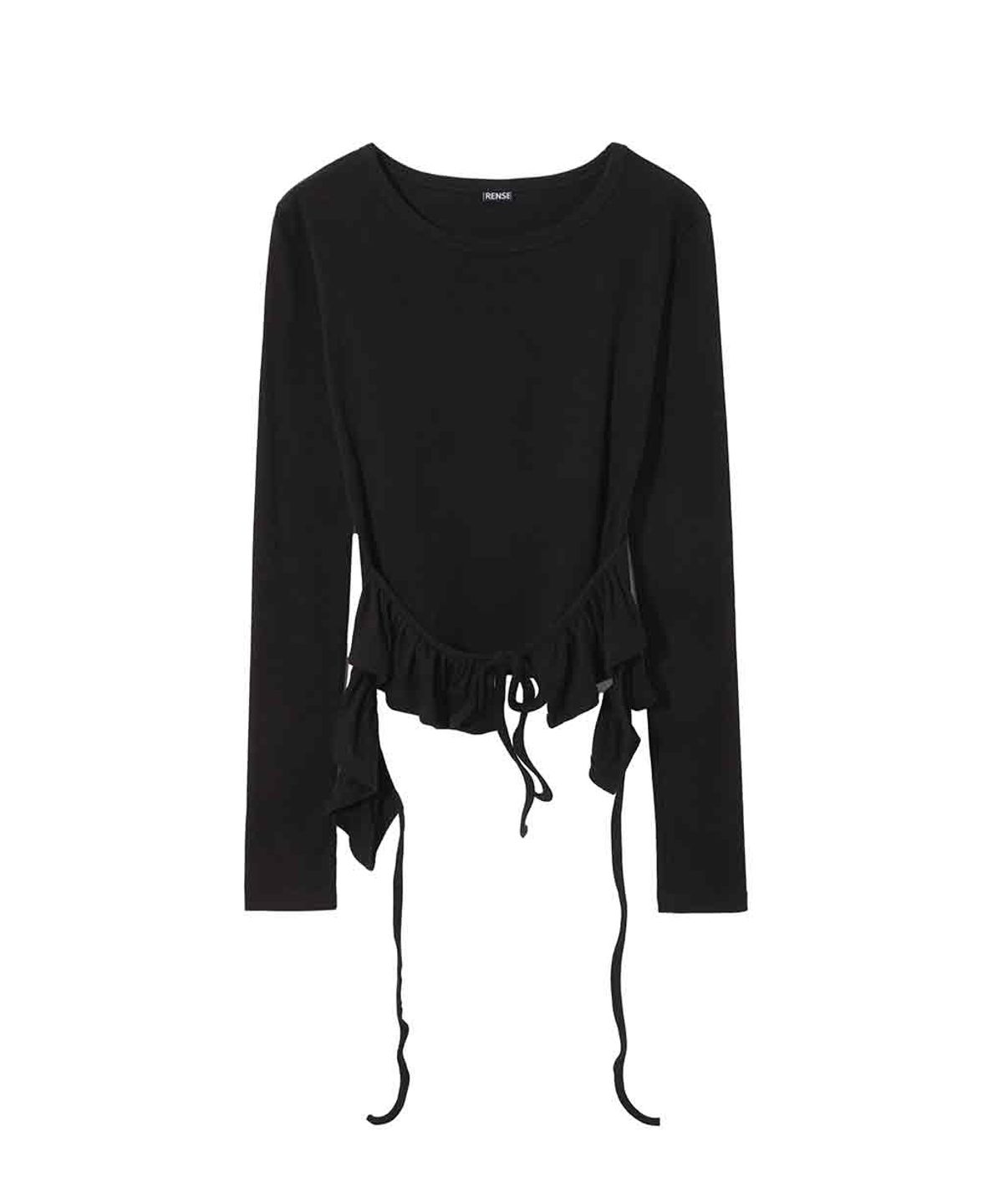 렌세(RENSE) Double Layered Long Sleeve Black