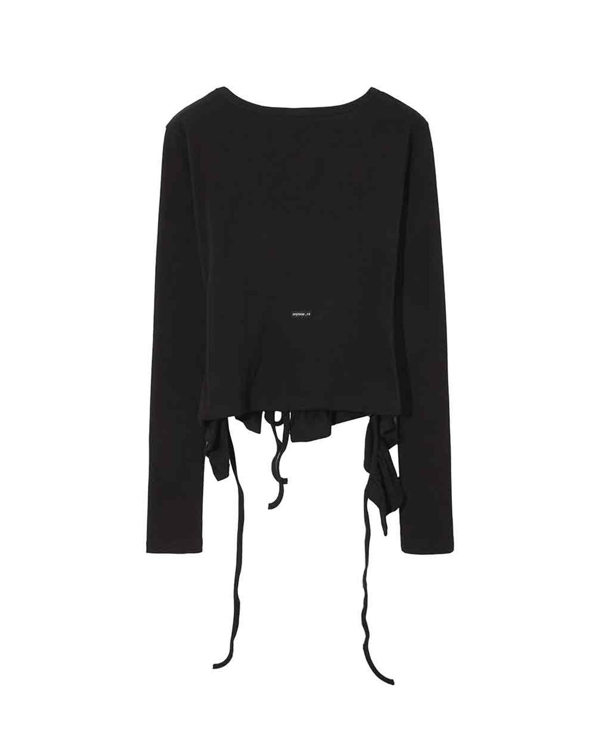 렌세(RENSE) Double Layered Long Sleeve Black
