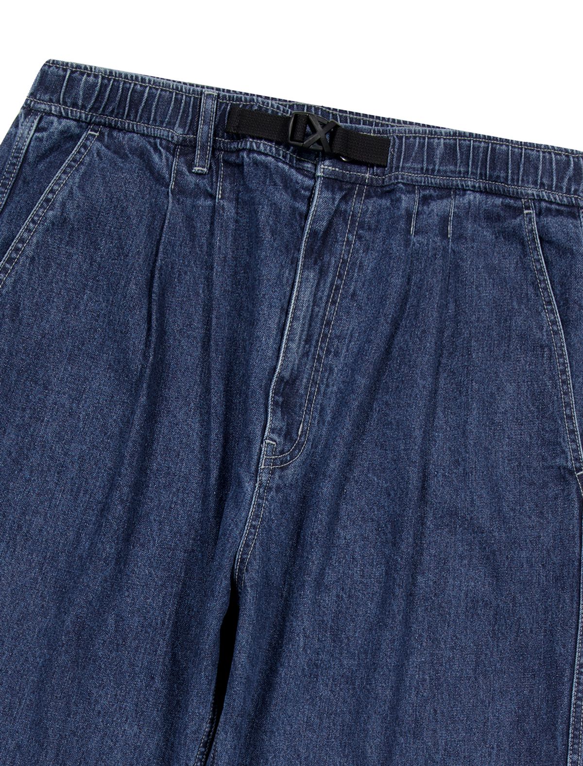 예스아이씨(YESEYESEE) Adjustable X-Hook Easy Denim Pants Indigo