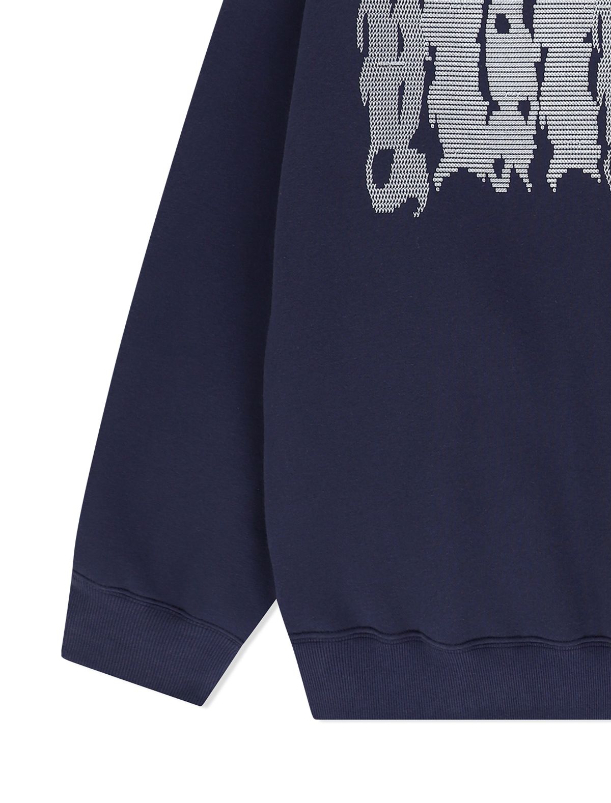 예스아이씨(YESEYESEE) Y.E.S Typo Sweatshirt Light Navy