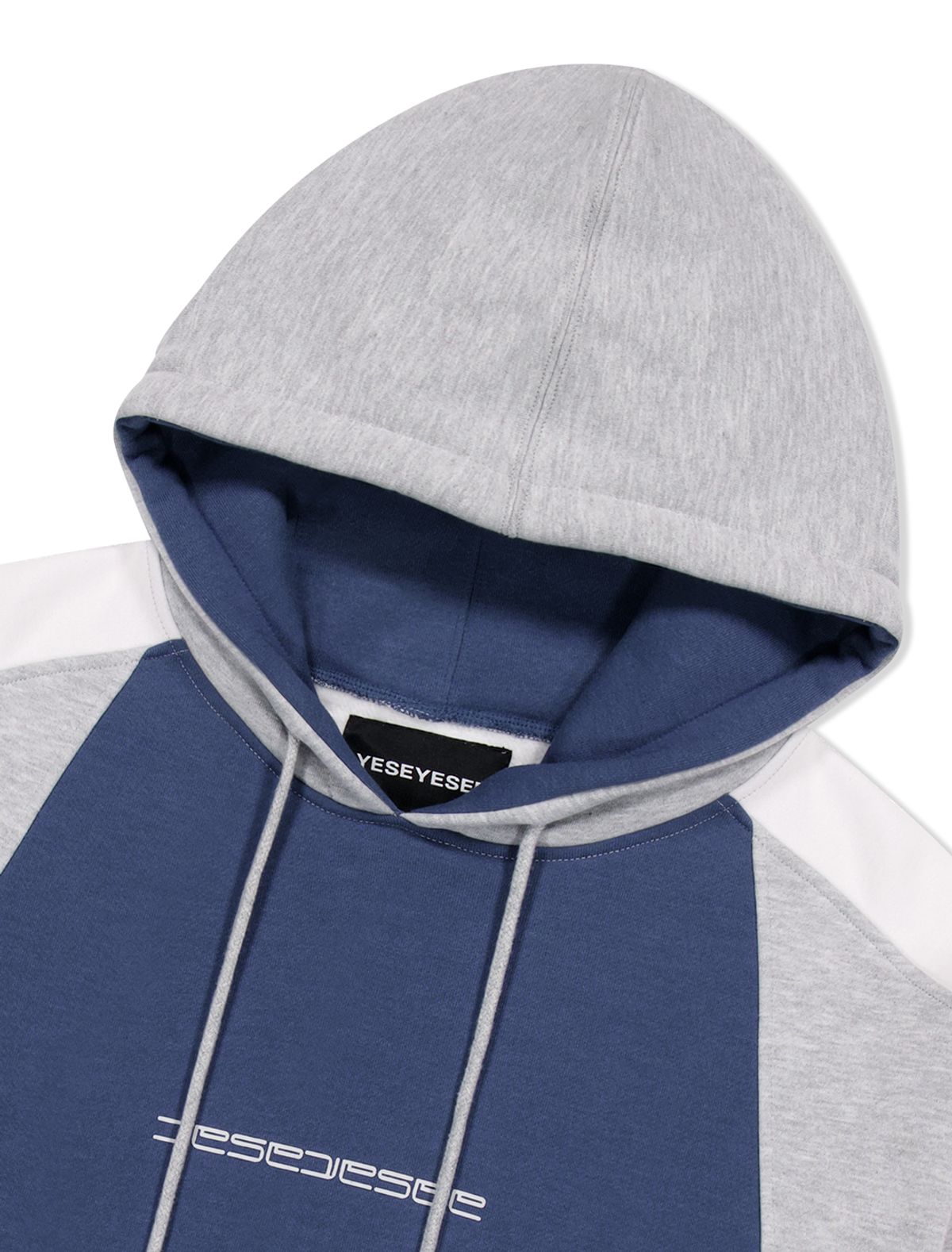 예스아이씨(YESEYESEE) Triple Raglan Hoodie Grey