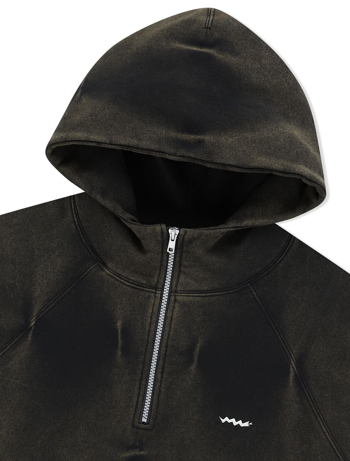 예스아이씨(YESEYESEE) SN Painted Hoodie Black