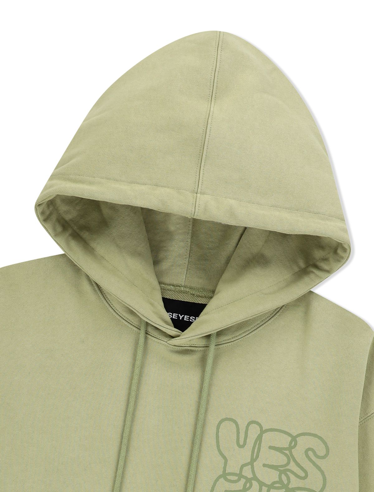 예스아이씨(YESEYESEE) C-Logo Hoodie Pear Green