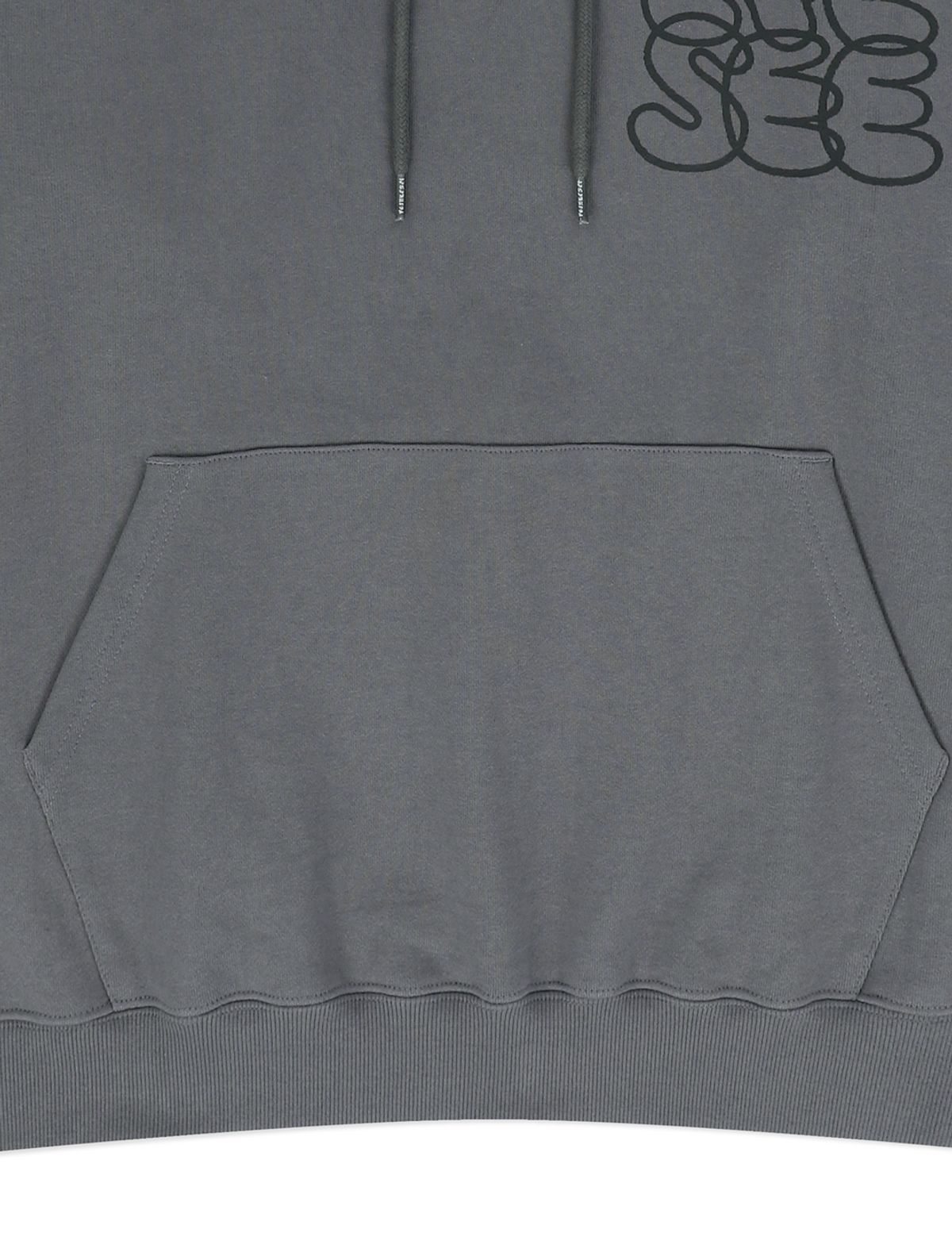 예스아이씨(YESEYESEE) C-Logo Hoodie Dark Grey
