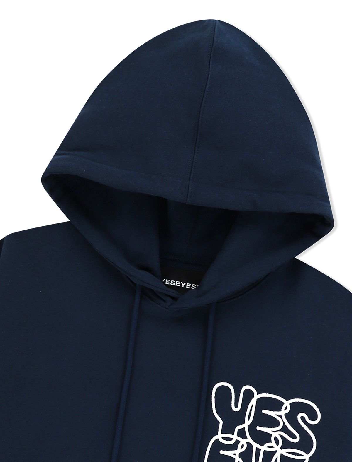 예스아이씨(YESEYESEE) [25FW] C-Logo Hoodie Navy