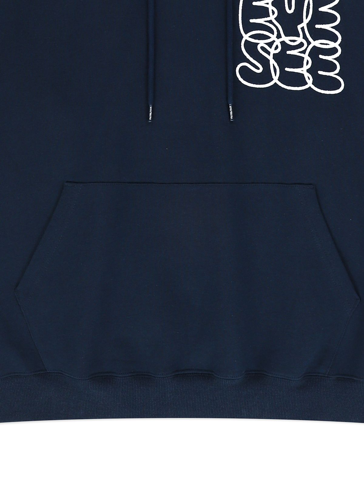 예스아이씨(YESEYESEE) [25FW] C-Logo Hoodie Navy