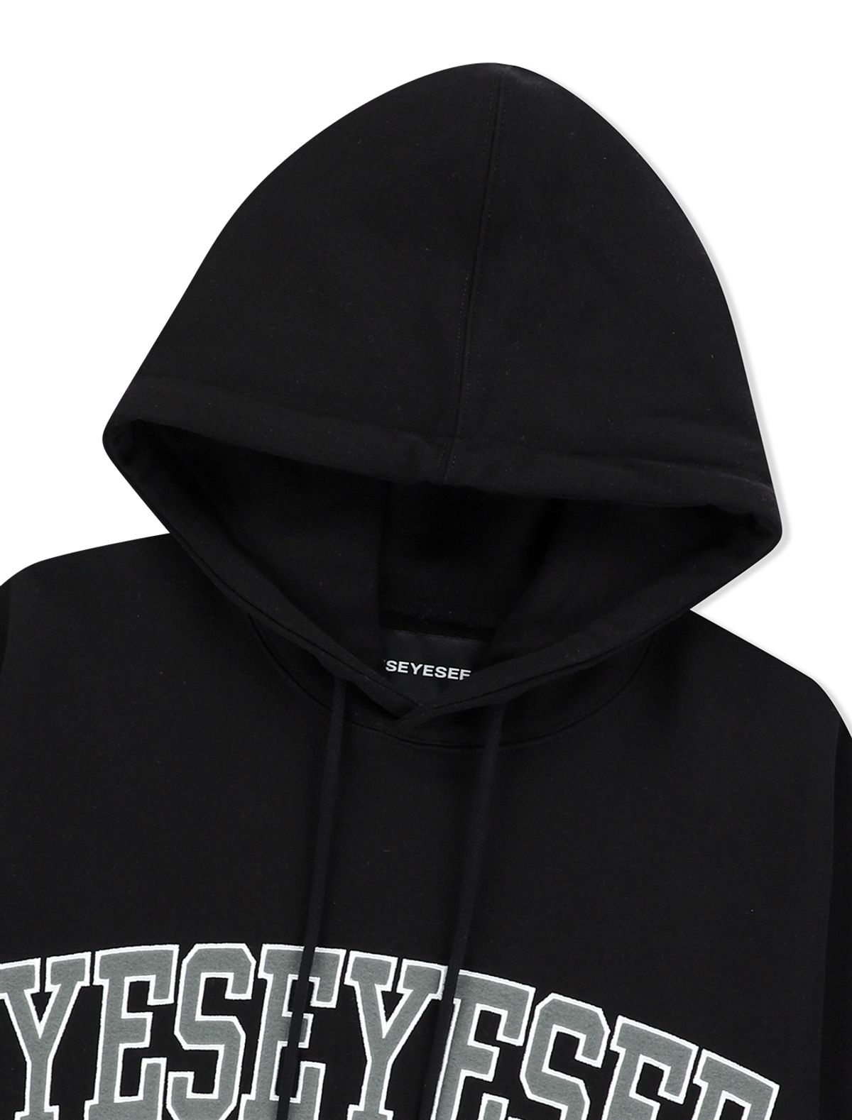 예스아이씨(YESEYESEE) [25SS] Arch Logo Hoodie Black