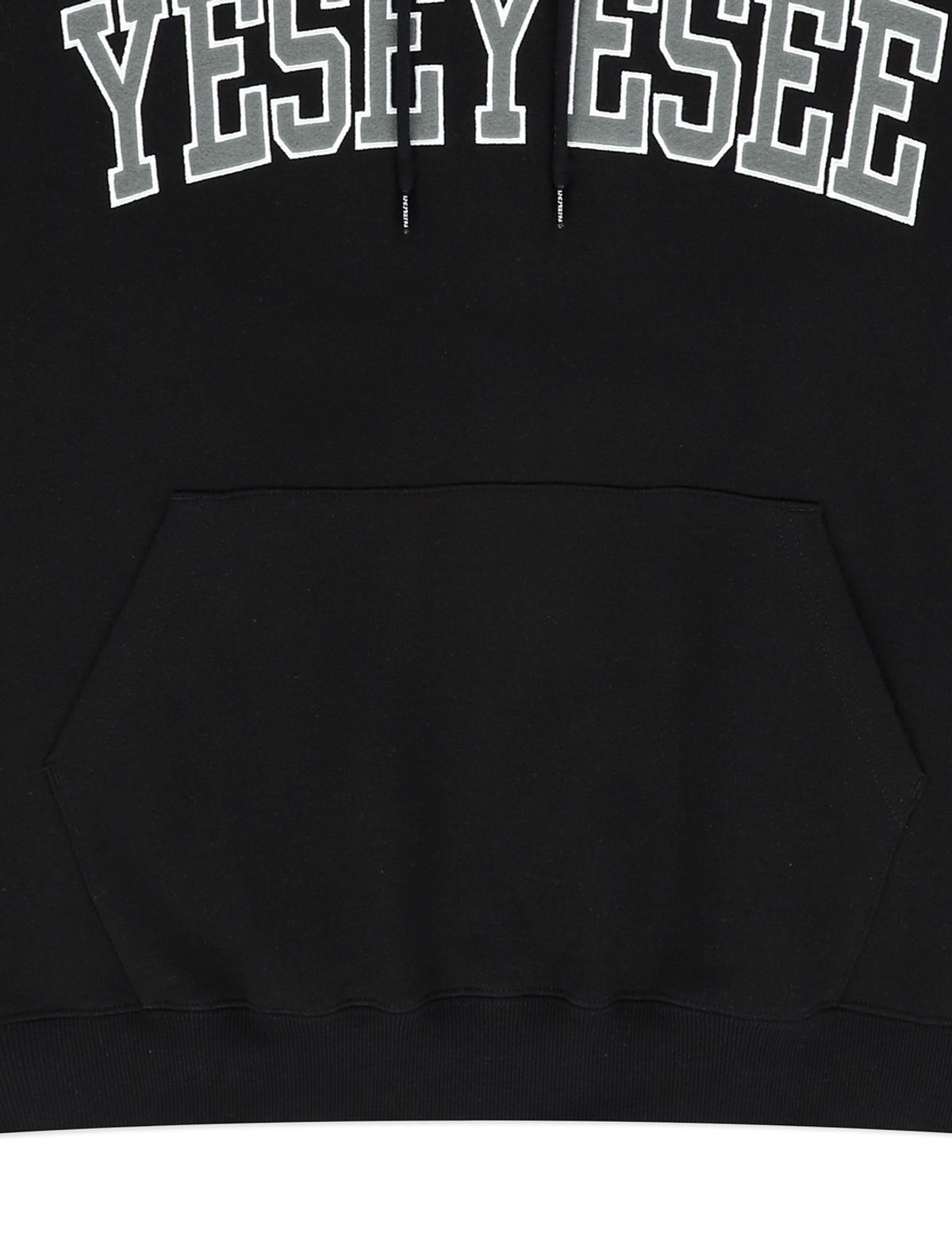 예스아이씨(YESEYESEE) [25SS] Arch Logo Hoodie Black