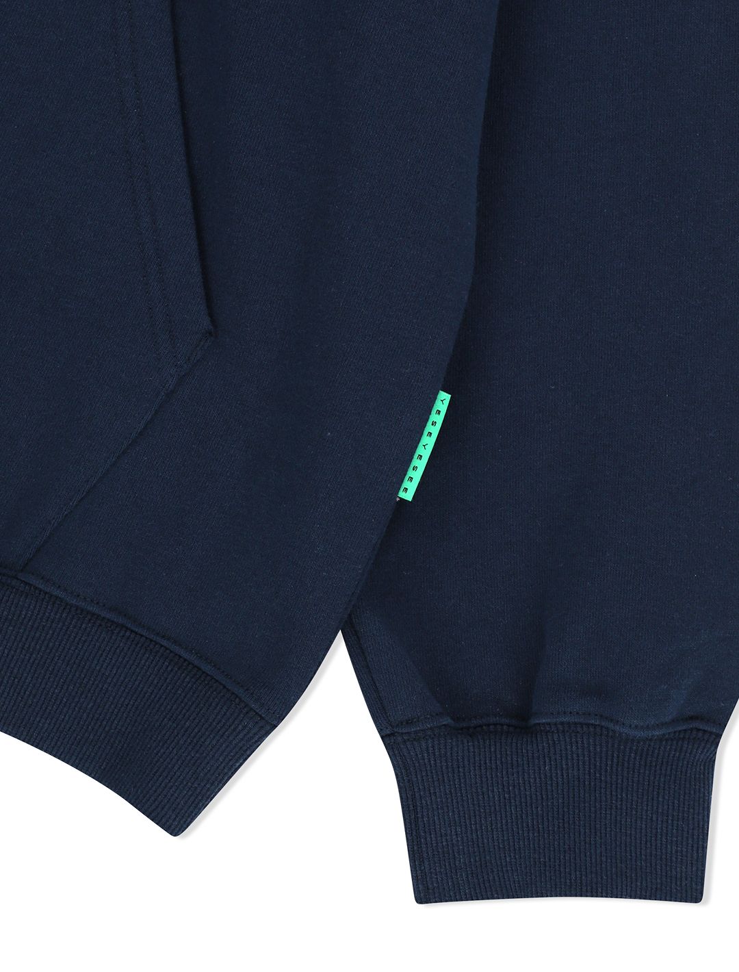 MUSINSA | YESEYESEE [25SS] Arch Logo Hoodie Navy