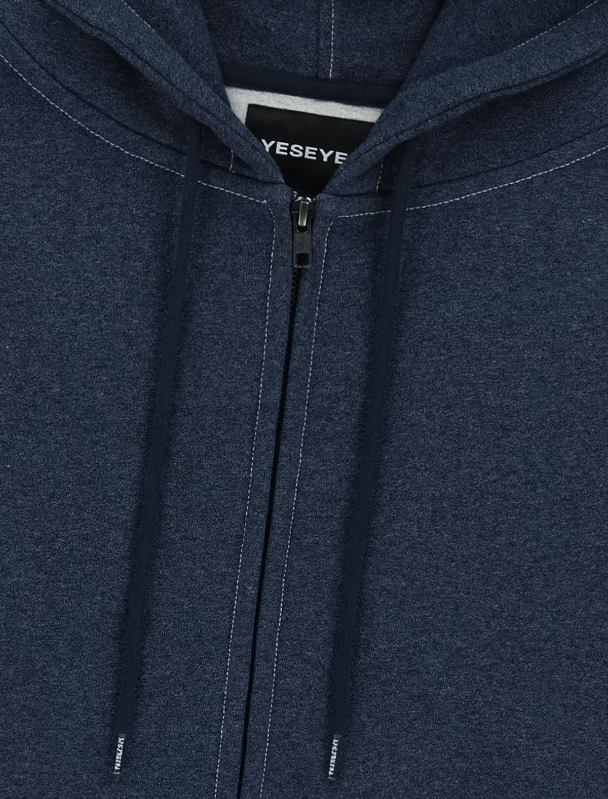 예스아이씨(YESEYESEE) Y.E.S Stitch Pocket Zip up Hoodie Navy