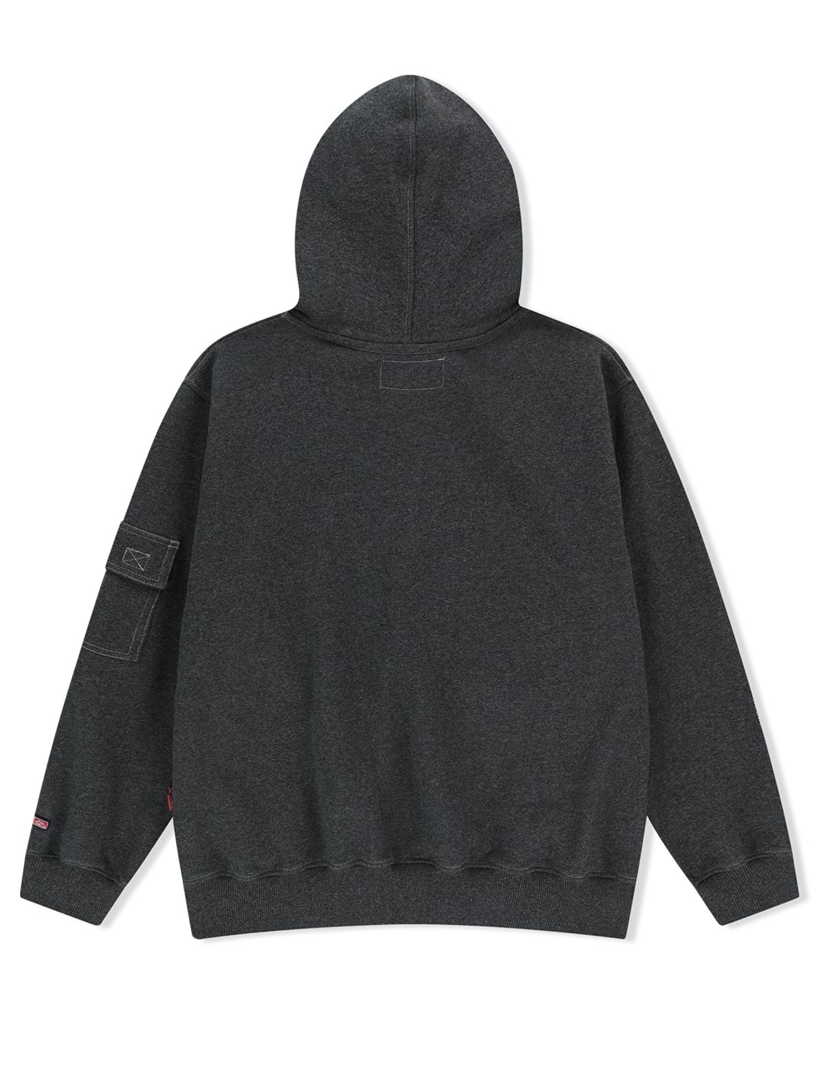 예스아이씨(YESEYESEE) Y.E.S Stitch Pocket Zip up Hoodie Charcoal