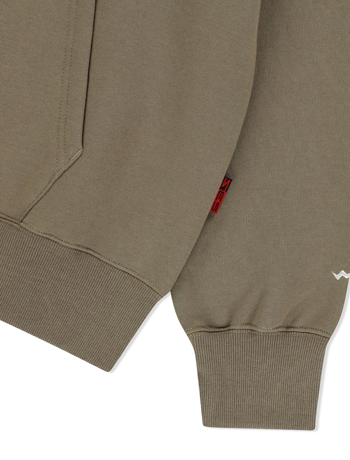 예스아이씨(YESEYESEE) Y.E.S Snail Logo Zip-up Hoodie Khaki