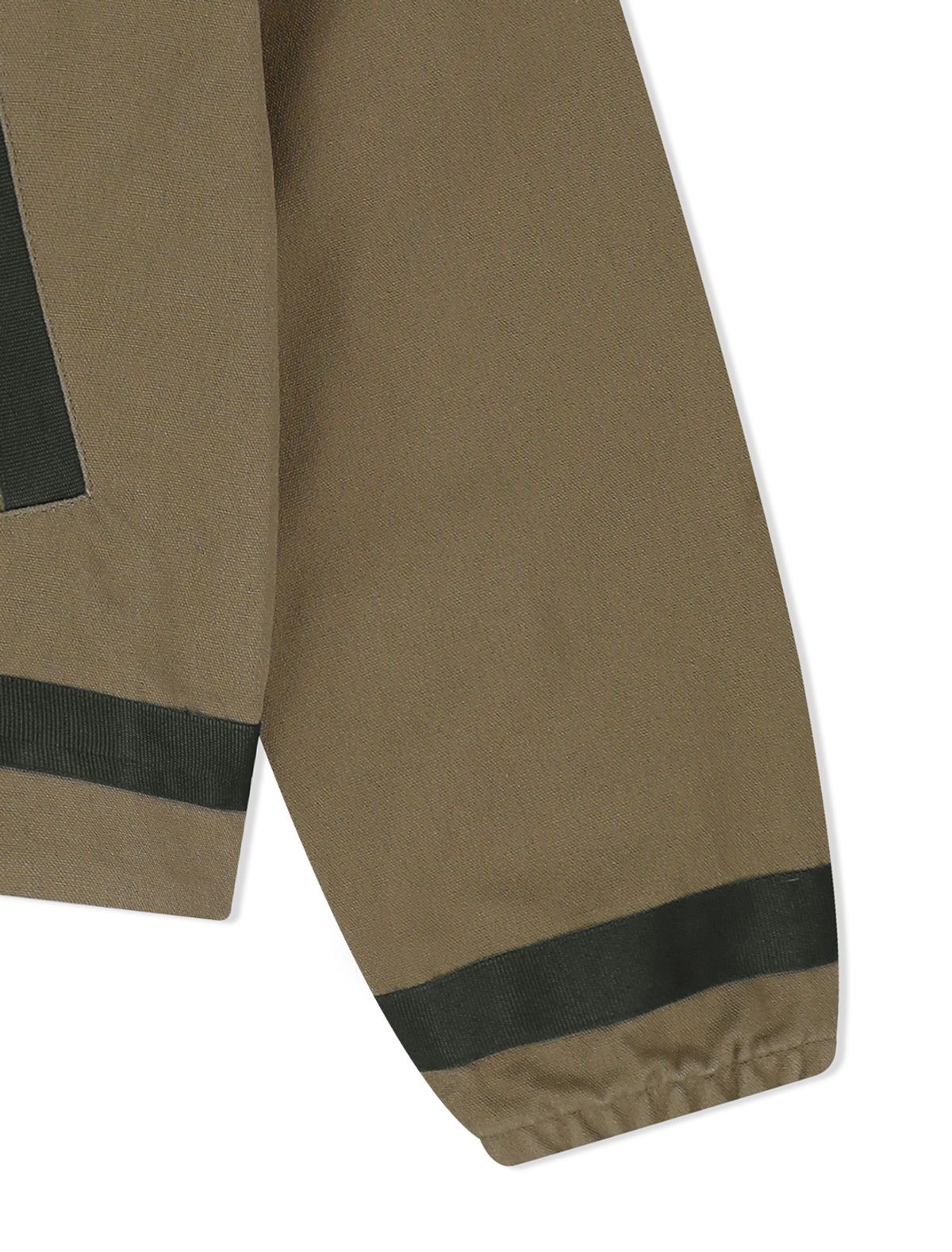 예스아이씨(YESEYESEE) Tape Detail Canvas Jacket Khaki