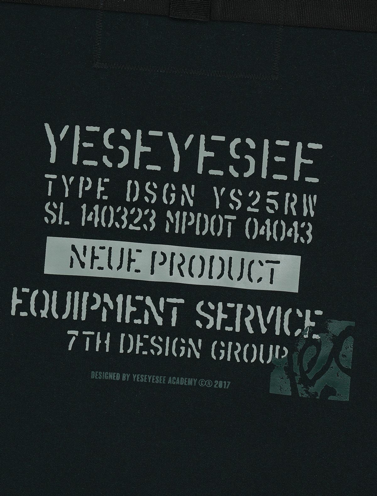 예스아이씨(YESEYESEE) Tape Detail Canvas Jacket Black