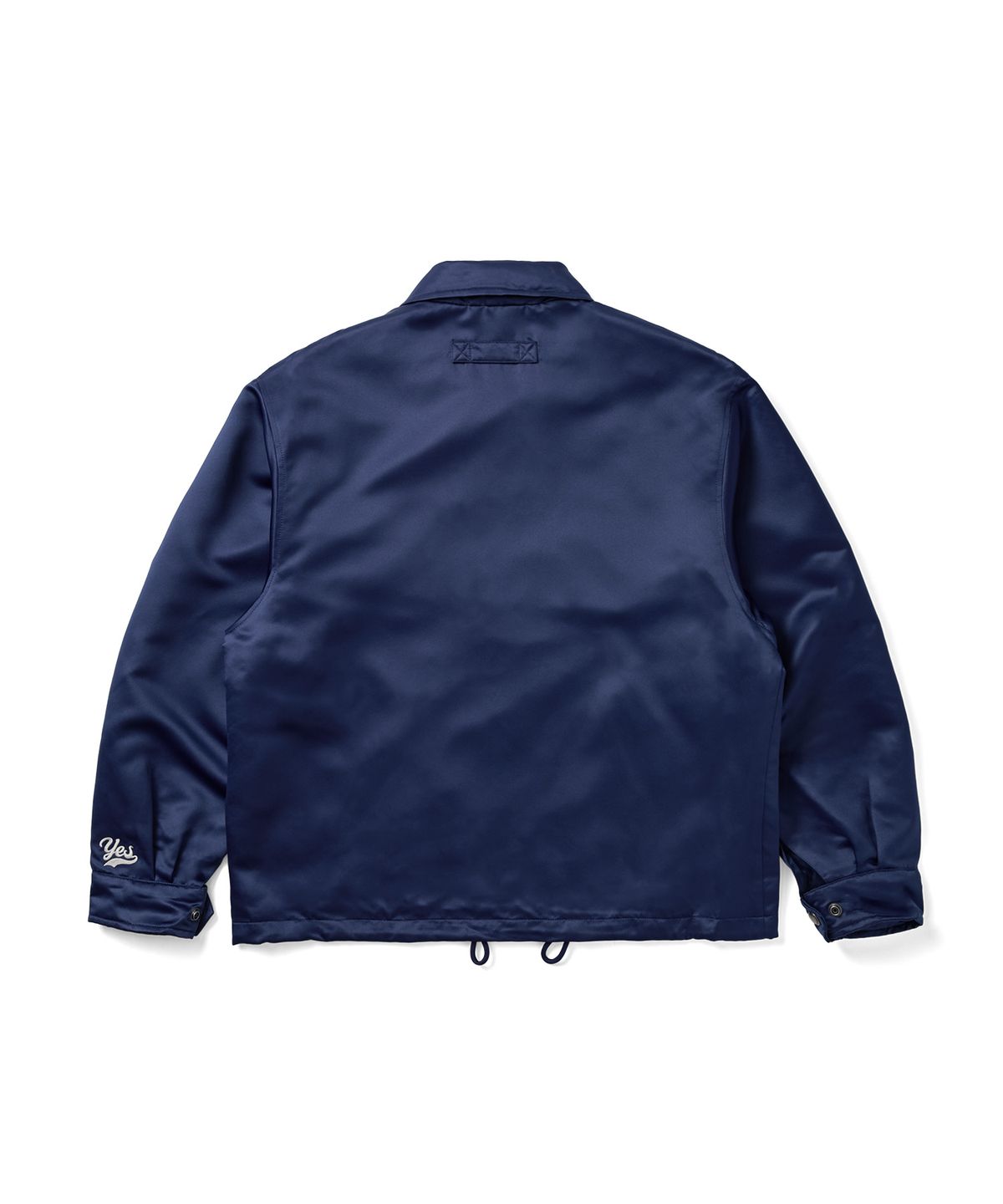 예스아이씨(YESEYESEE) Chain Stitch Logo Coach Jacket Navy