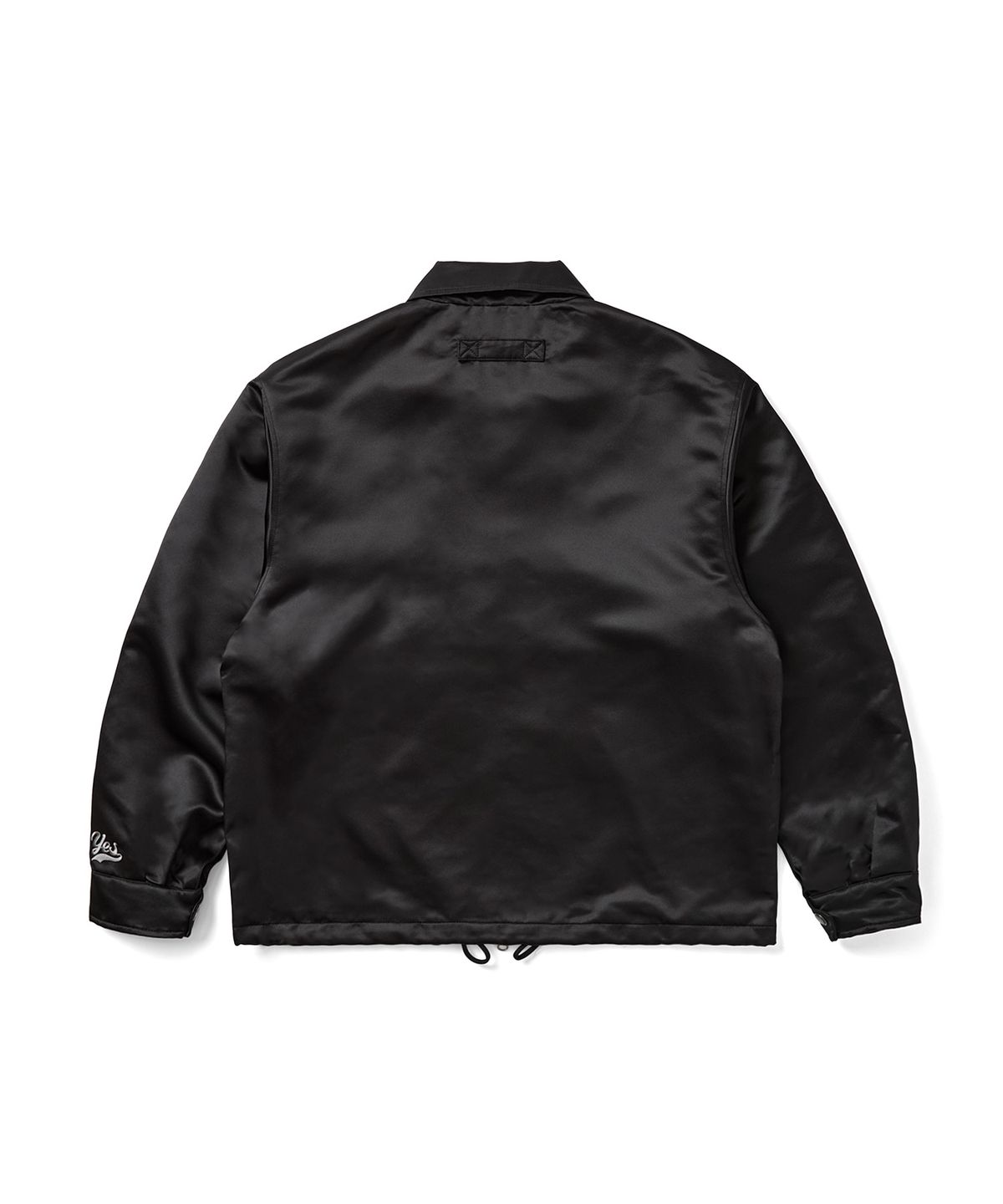 예스아이씨(YESEYESEE) Chain Stitch Logo Coach Jacket Black