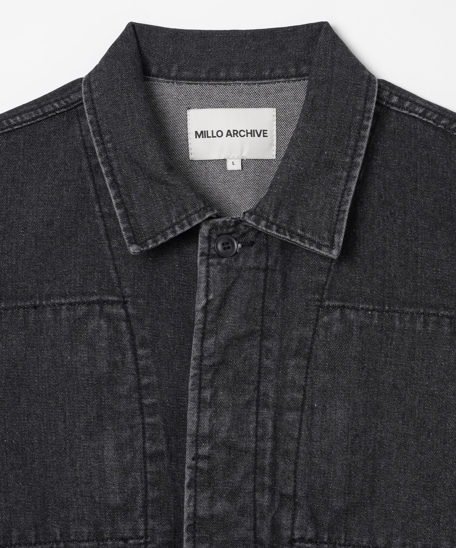 【韓国 MILLO ARCHIVE】Washed Denim Racing Jacket MUSINSA | MILLO WOMEN Washed Denim Racing Jacket [Stone Black]