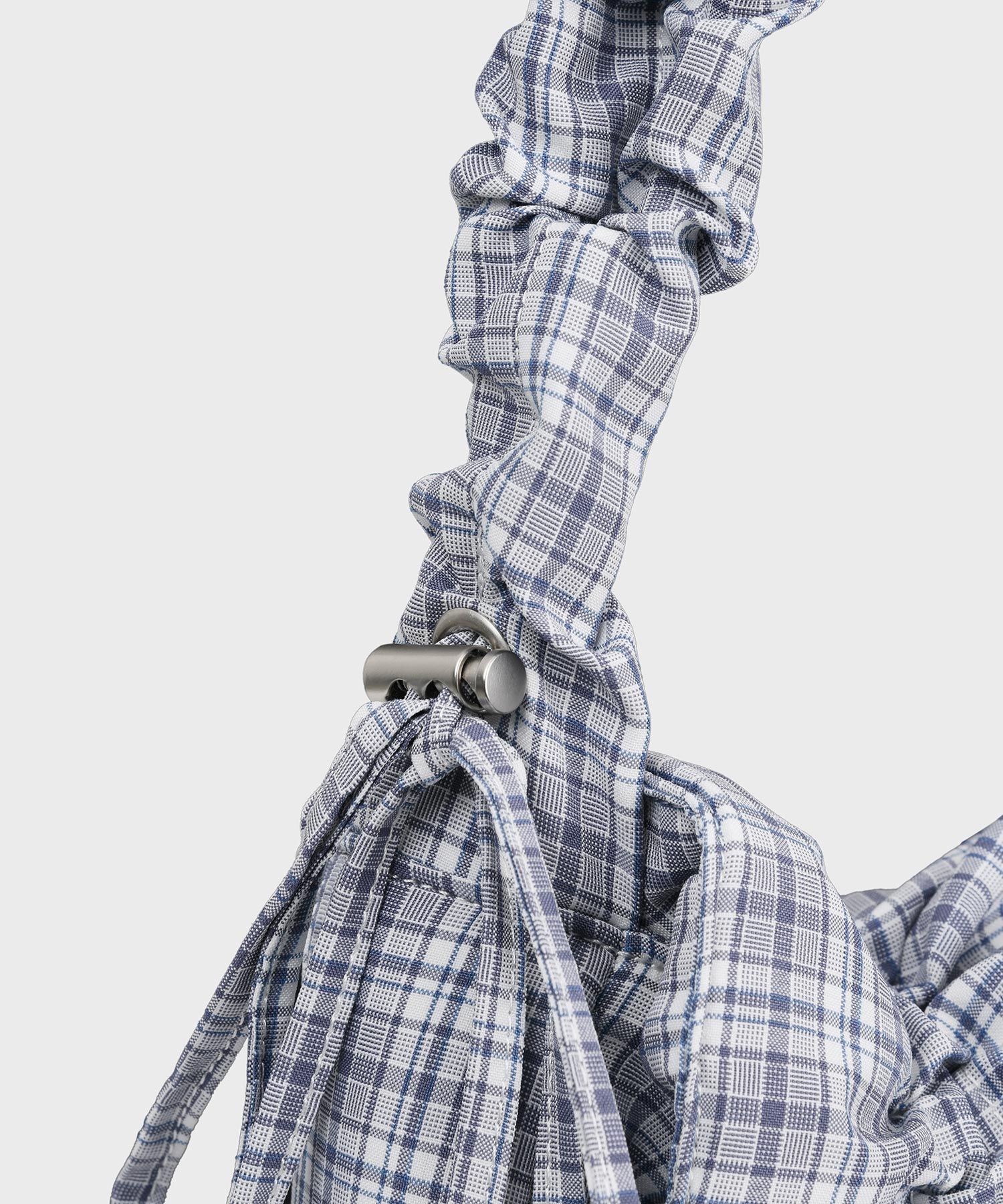 MUSINSA | FALLETT Double Ribbon Shirring Back Blue