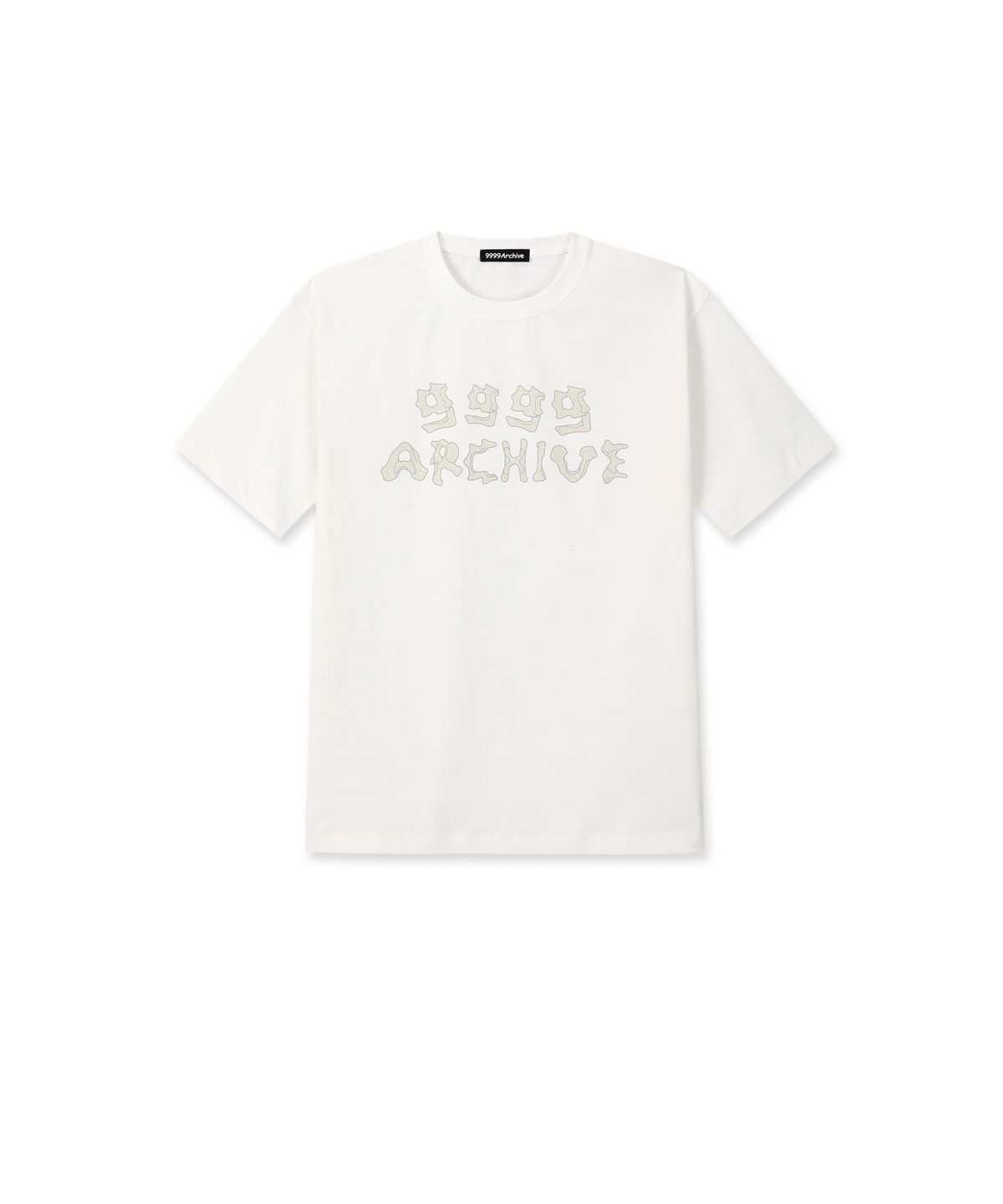 9999아카이브(9999ARCHIVE) Grunge Bone Logo T