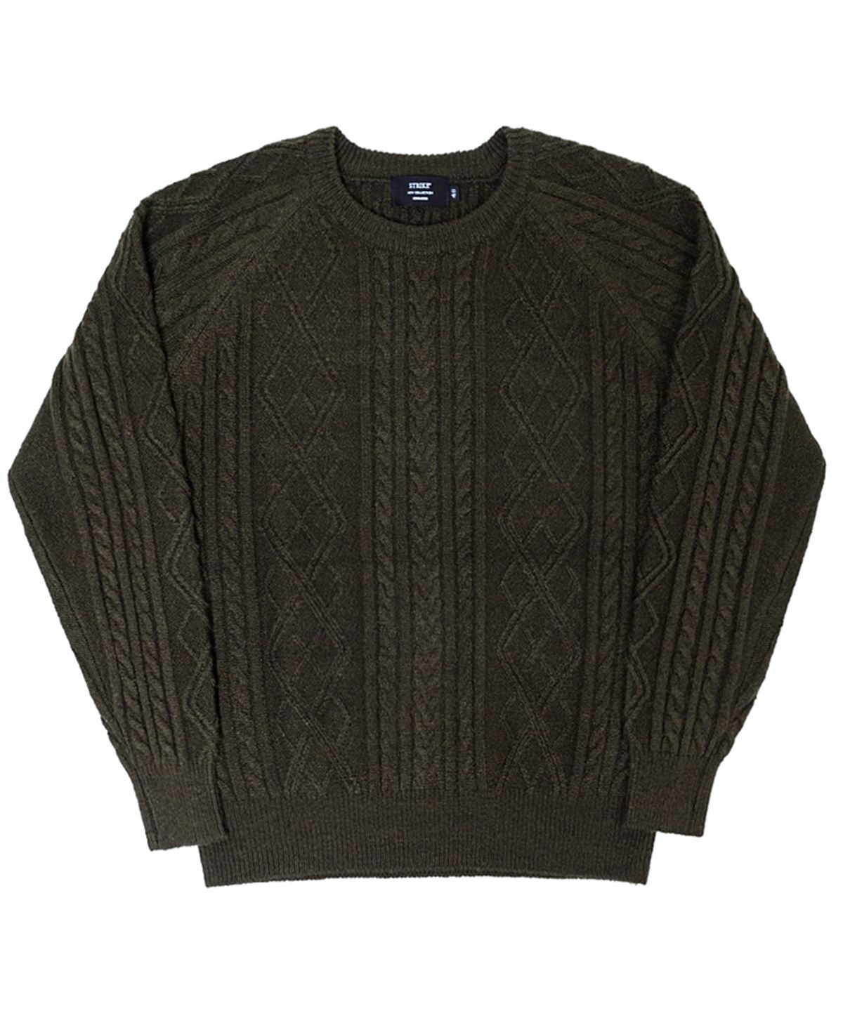 스트라이크(STRIKE) 로프 스티치 니트 스웨터 Rope Stitch Knit Sweater (3 Colors)