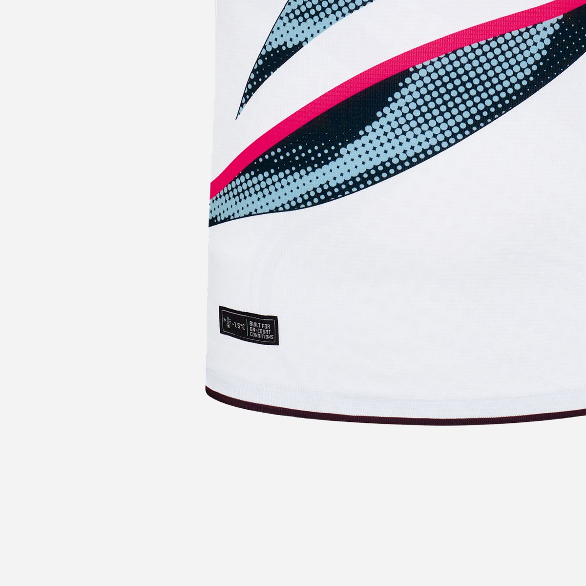 요넥스(YONEX) 251TS036F 화이트 여성용 네온 컬러 포인트 게임웨어