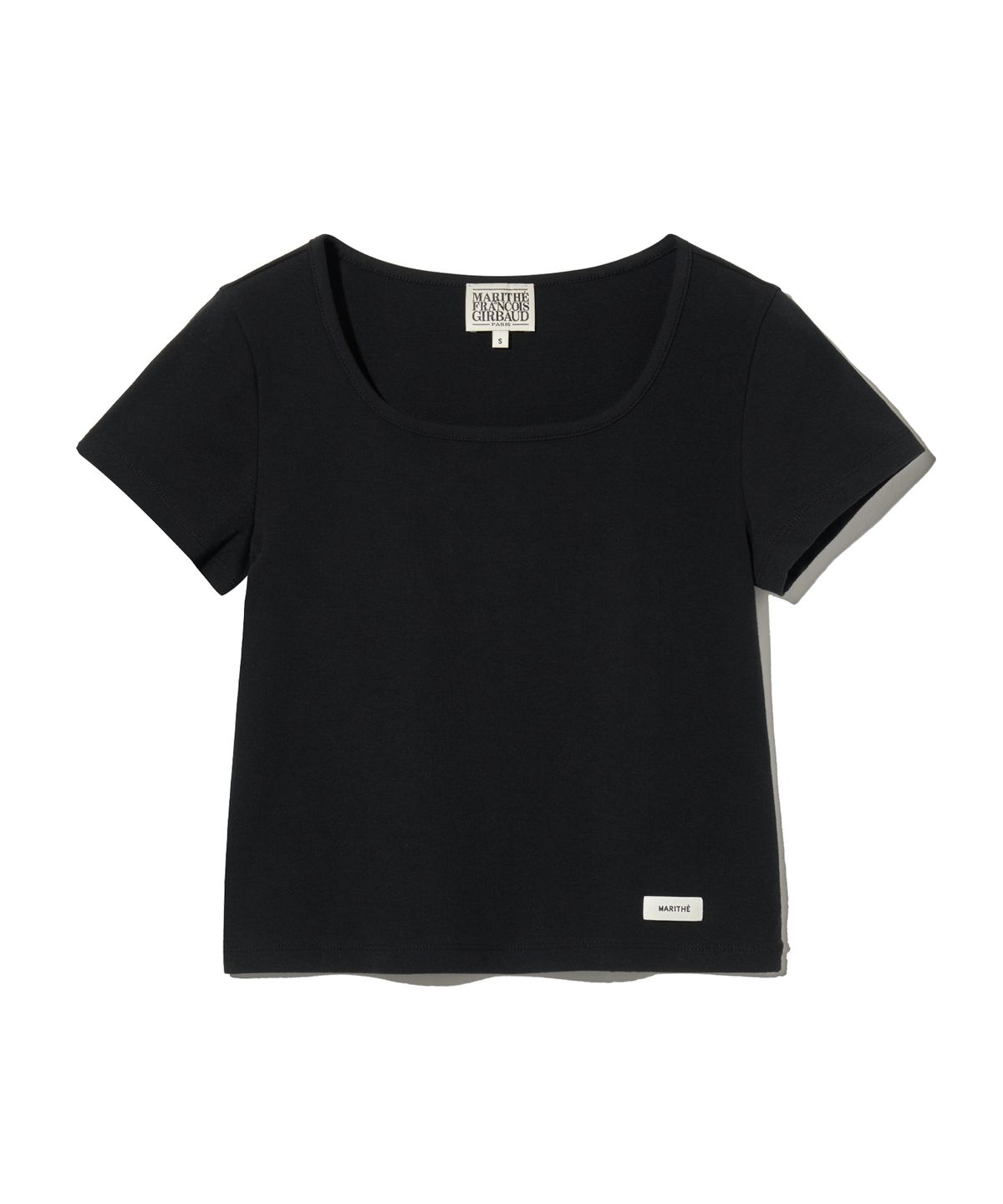 마리떼 프랑소와 저버(MARITHÉ + FRANҪOIS GIRBAUD) W BASIC CROP TEE black