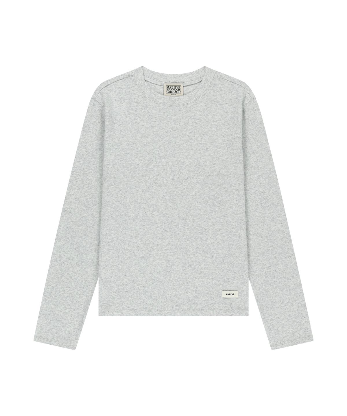 마리떼 프랑소와 저버(MARITHÉ + FRANҪOIS GIRBAUD) W BASIC LONG SLEEVE light heather gray