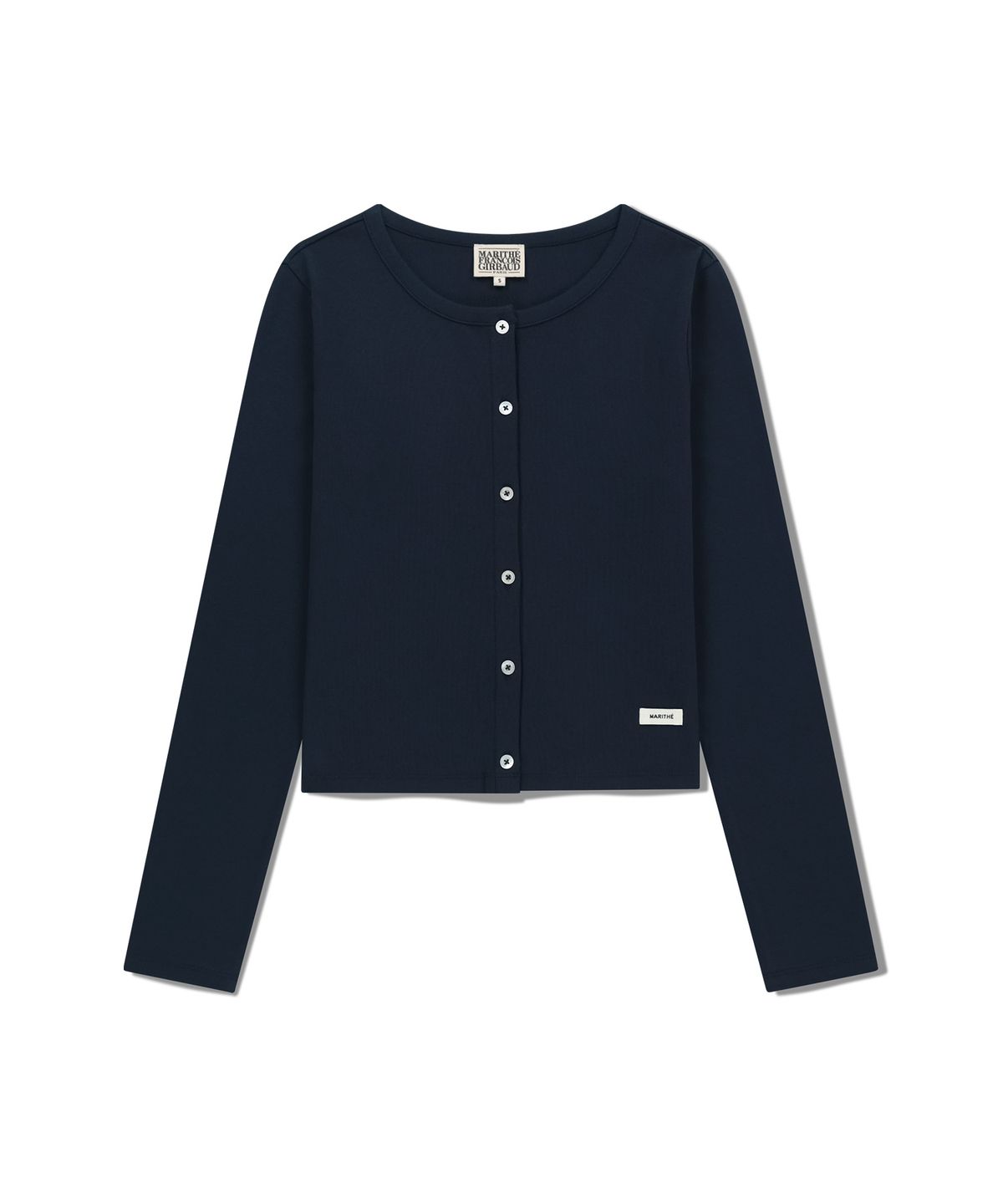 마리떼 프랑소와 저버(MARITHÉ + FRANҪOIS GIRBAUD) W BASIC COTTON CARDIGAN navy