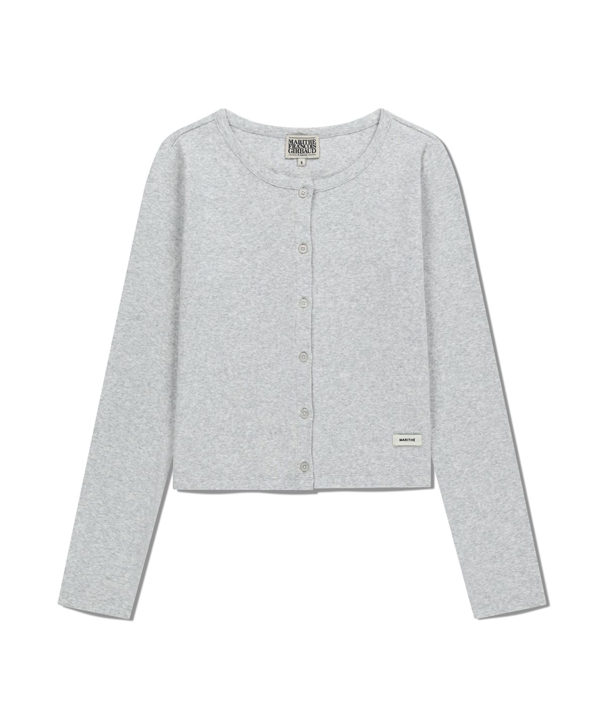 마리떼 프랑소와 저버(MARITHÉ + FRANҪOIS GIRBAUD) W BASIC COTTON CARDIGAN light heather gray