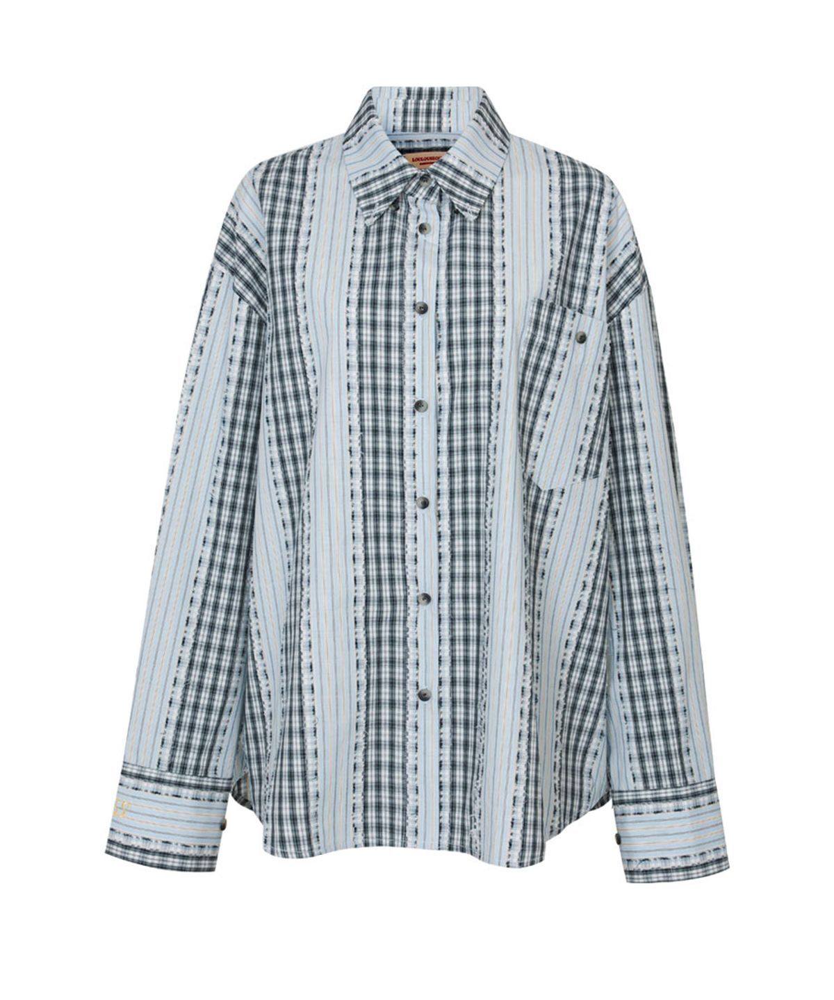 루루서울(LOULOUSEOUL) Henrys Check Mix Shirt (2 Colors)