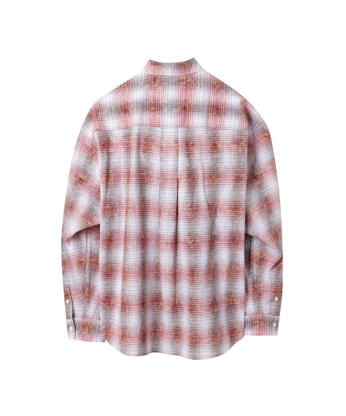 커스텀멜로우(CUSTOMELLOW) Red Vintage Dyed Check Shirt_CWSAM25214REX