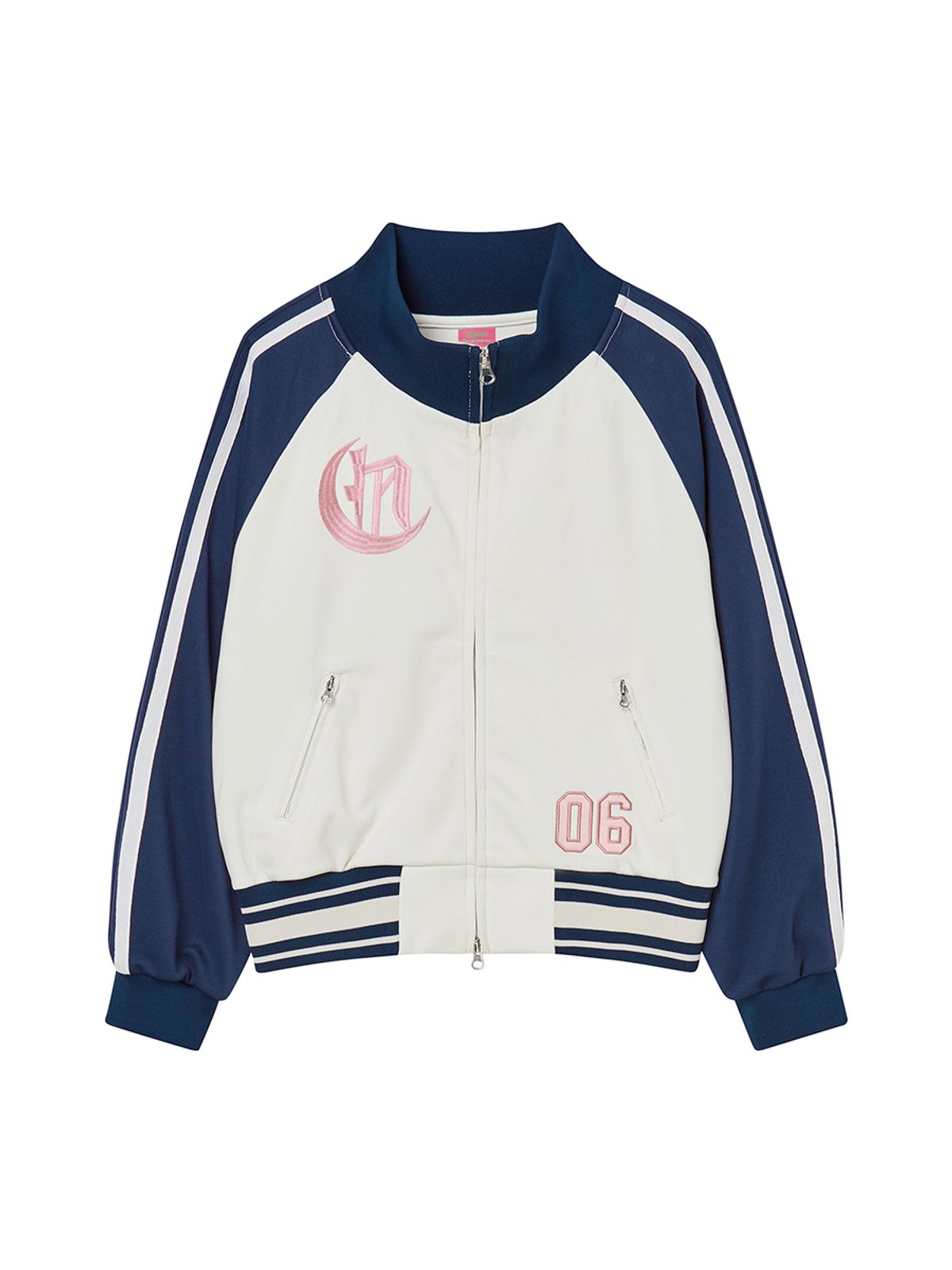 엔와이엑스엑스(NYXX) 06 COLOR BLOCK TRACK TOP IVORY
