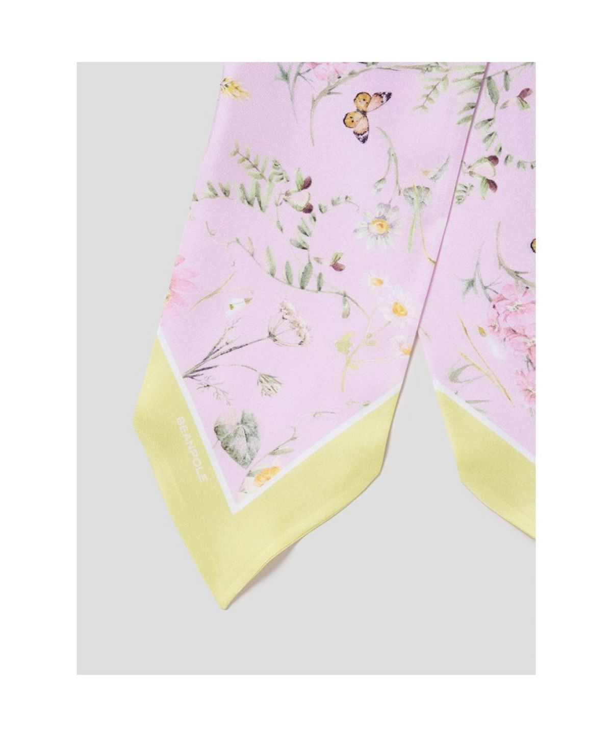 빈폴 액세서리(BEANPOLE ACCESSORY) [Re-edition] 실크 플라워 빅사이즈 트윌리 - 라이트 핑크