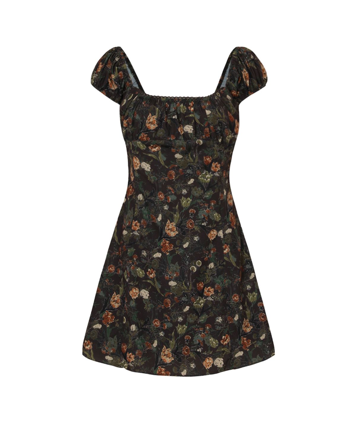 루루서울(LOULOUSEOUL) Urban Dream Mini Dress (Brown)